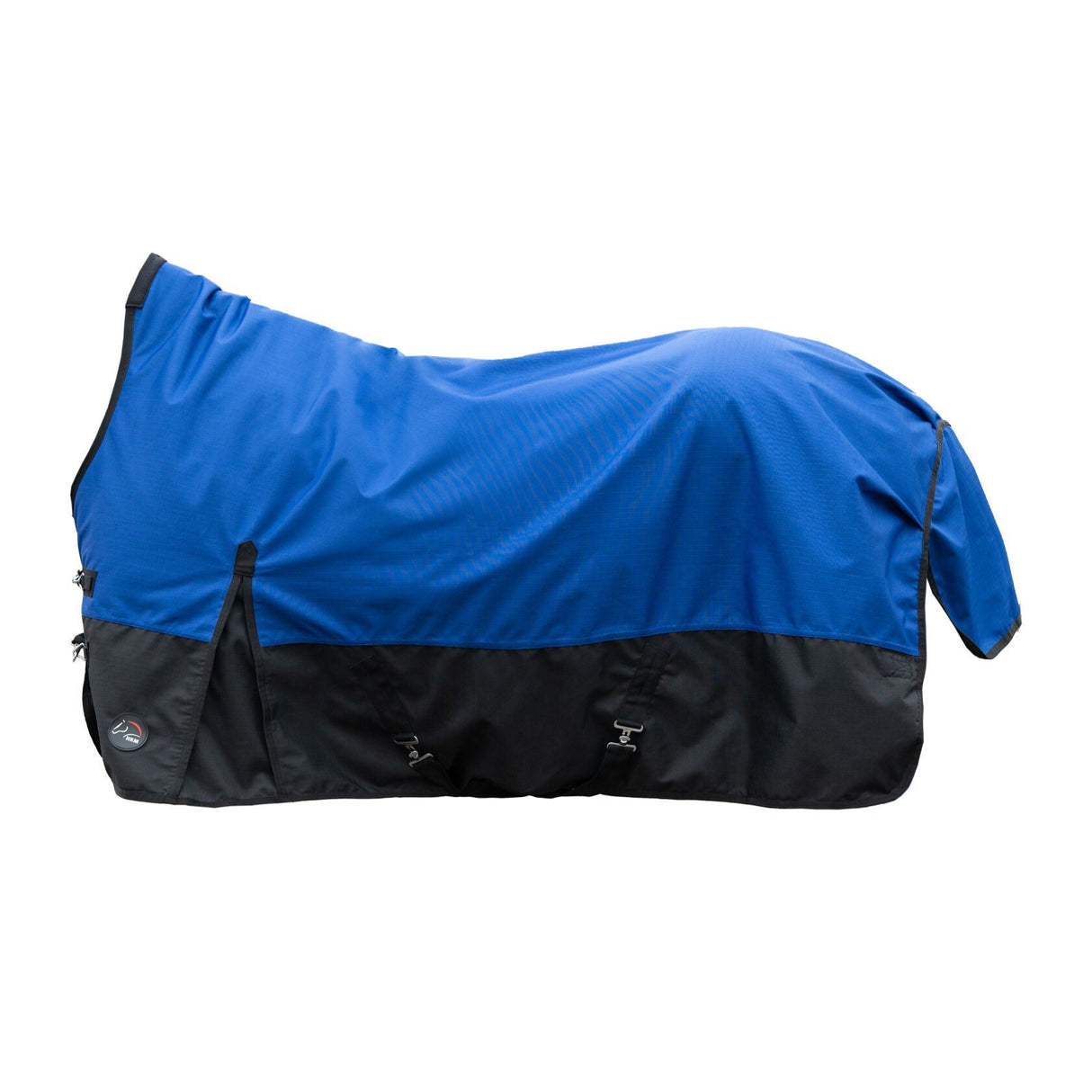 HKM 1200D Fleece Lined Highneck Rug -Glasgow- #colour_blue-black