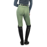 HKM Ladies Silicone Full Seat Riding Tights -Juna- #colour_jade-green