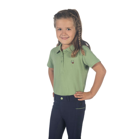 HKM Children's Polo Shirt -Claire- #colour_jade-green