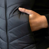 HKM Ladies Quilted Jacket -Amalfi- #colour_black