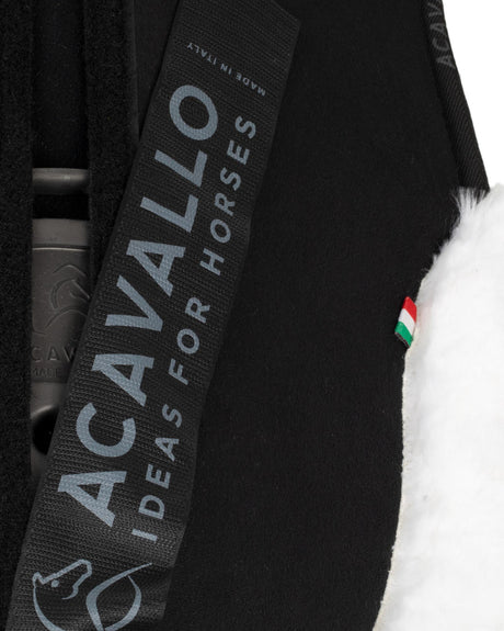 Acavallo Pad Piuma-FS WFS-FS Pocket Suede Flat #colour_black-natural