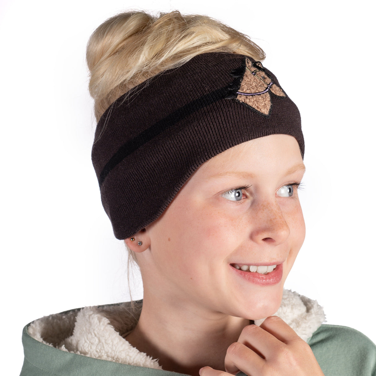 HKM Children's Headband -Mia- #colour_dark-brown