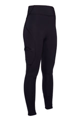 HKM Ladies Silicone Full Seat Riding Leggings -Rio- #colour_black