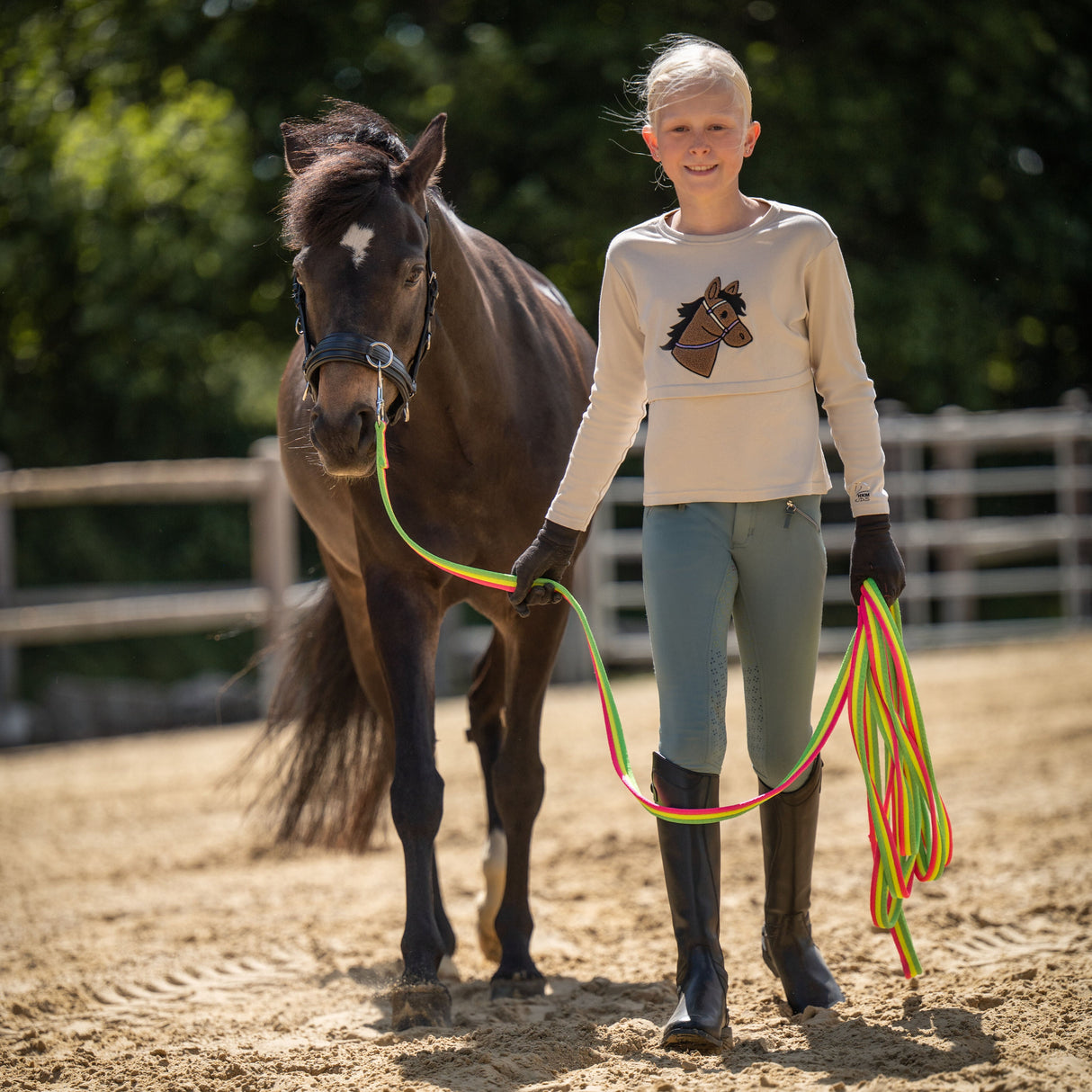 HKM Lunge Line -Rainbow-
