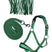 HKM Head Collar Set -Lilly- with Snap Hook & Fly Fringe #colour_green