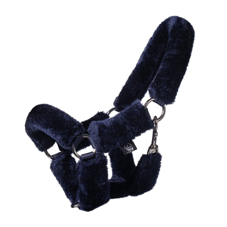 HKM Head Collar with Faux Fur -Hobby Horsing- #colour_blue