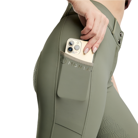 Montar Megan Full Seat Breeches with Phonepockets #colour_fango