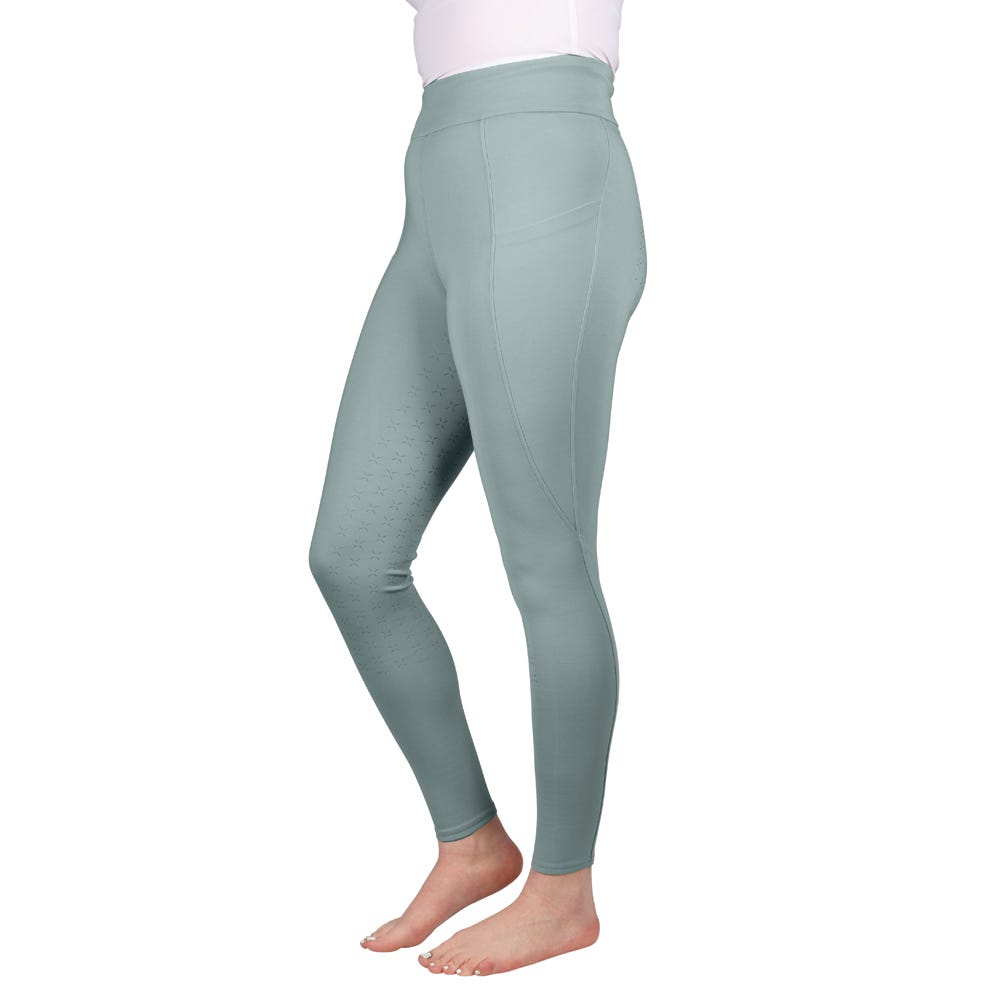 Hy Equestrian Melton Flex Riding Tights #colour_dove-blue