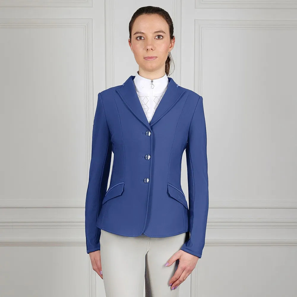 Coldstream Ladies Ledmore Diamante Show Jacket #colour_cobalt-stone