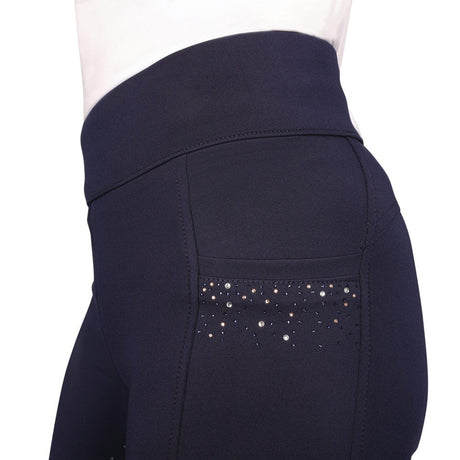 Hy Equestrian Roka Regal Riding Tights #colour_navy