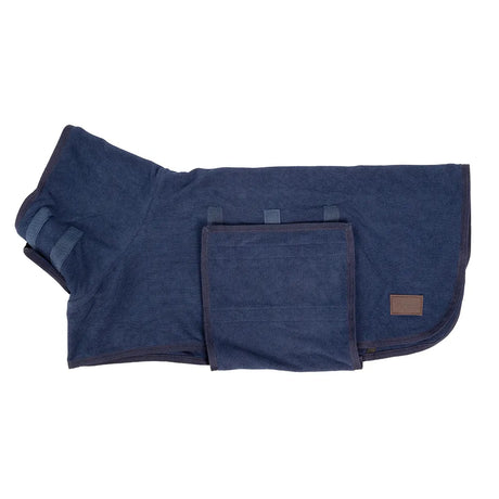 Benji & Flo Classic Drying Dog Robe #colour_navy