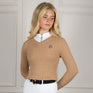 Coldstream Clarkston Knitted V-Neck Jumper #colour_champagne