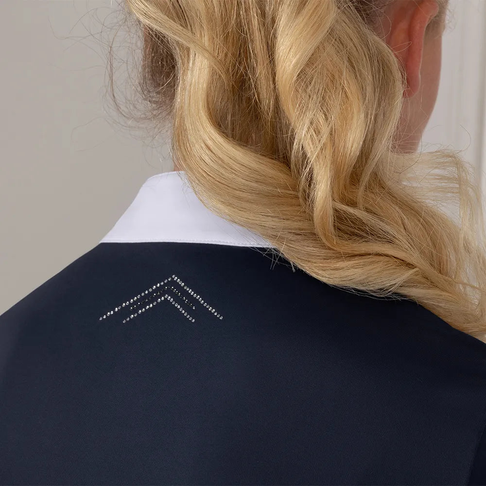 Coldstream Harthill Diamante Show Shirt #colour_navy