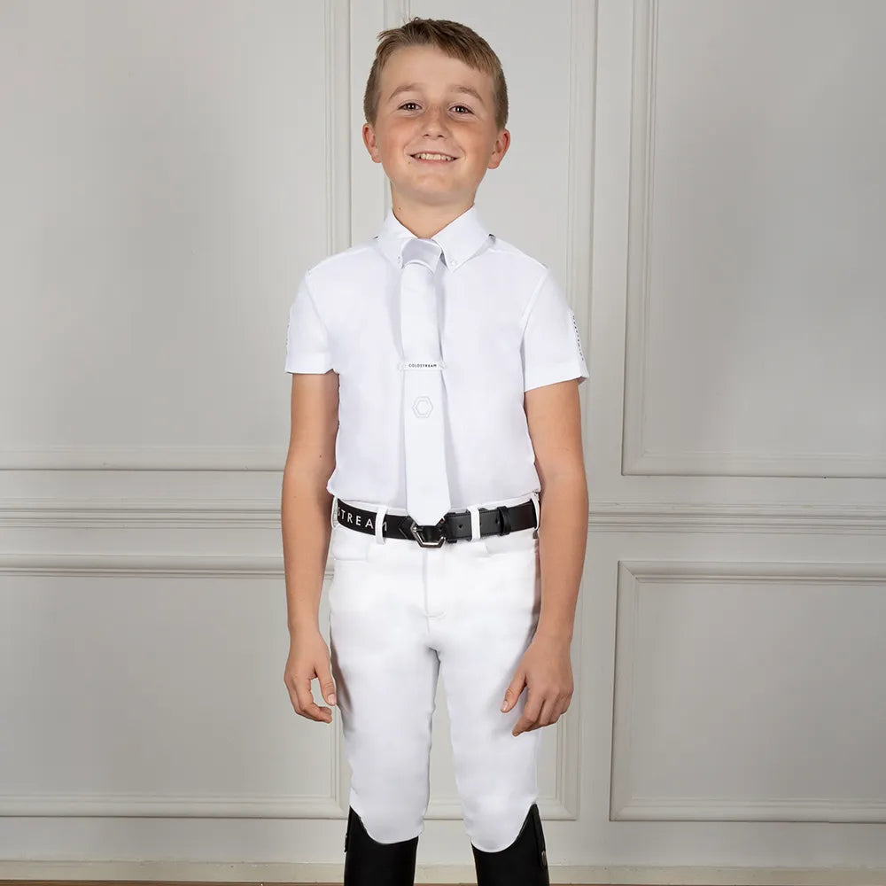 Coldstream Next Generation Blythe Boy's Competition Breeches #colour_white