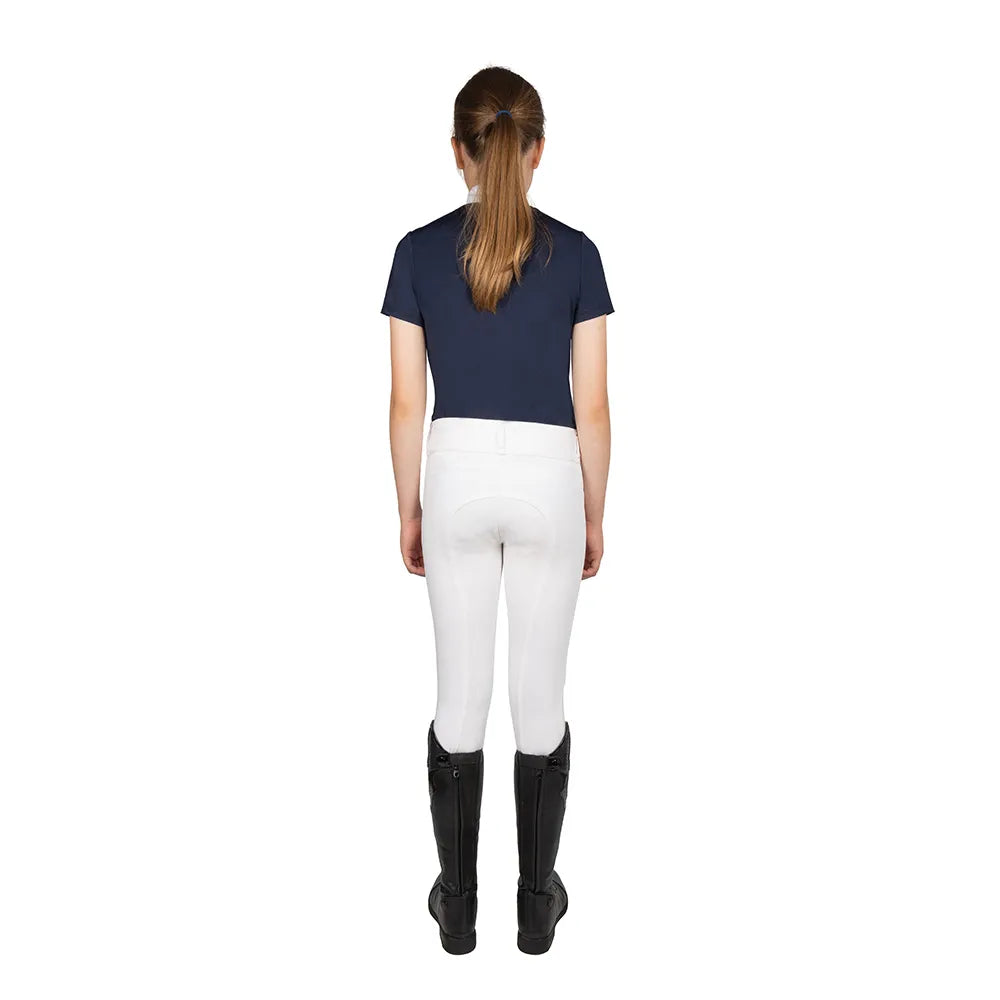 Hy Equestrian Children's Roka Reign Riding Tights #colour_white