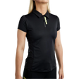 Montar MoStella Short Sleeved Training Shirt with Mesh & Contrast Stated Logo Print #colour_black