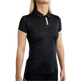 Montar MoStella Short Sleeved Training Shirt with Mesh & Contrast Stated Logo Print #colour_black