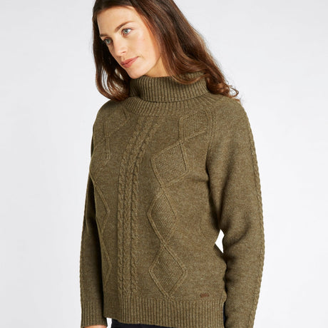 Dubarry Womens Kirkwood Knitted Jumper #colour_dusky-green