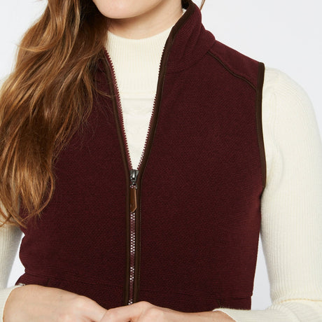 Dubarry Womens Carbury Gilet #colour_ox-blood