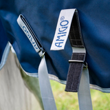 Horseware Ireland Amigo 1200D FieldSafe Plus 250g Turnout Rug Turnout Rug #colour_navy-titanium-grey-silver