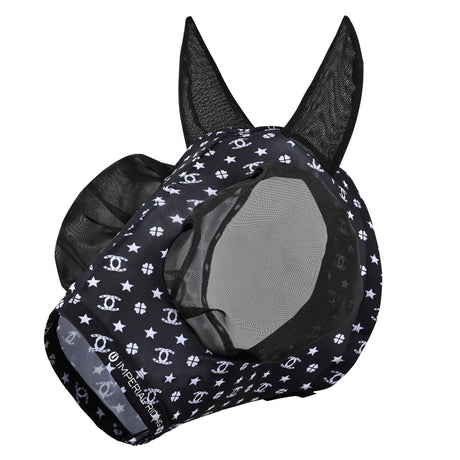 Imperial Riding Trail Ride Fly Mask #colour_black-aop