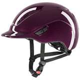 Uvex Kiddox Shiny Riding Hat #colour_burgundy