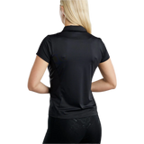 Montar MoStella Short Sleeved Training Shirt with Mesh & Contrast Stated Logo Print #colour_black