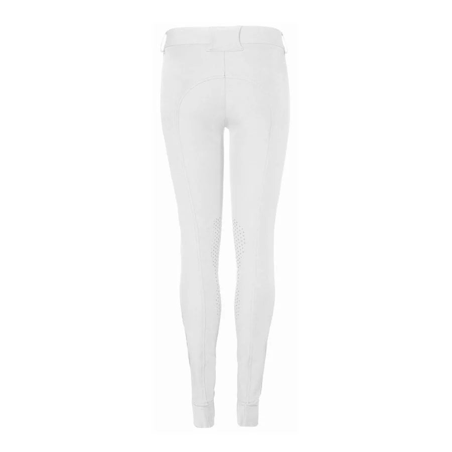 Mountain Horse Children's Crown Knee Grip Breeches #colour_white