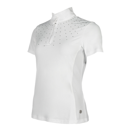 HKM Ladies Short Sleeve Competition Shirt -Skadi- #colour_white