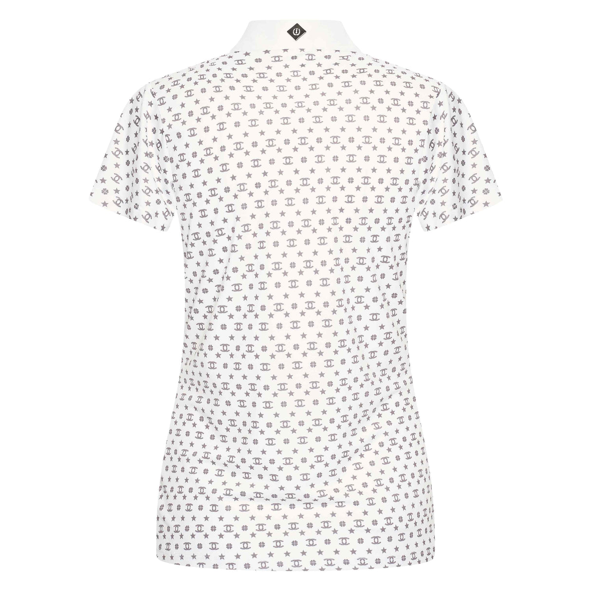 Imperial Riding Children's Roxy AOP Tech Top #colour_white-grey