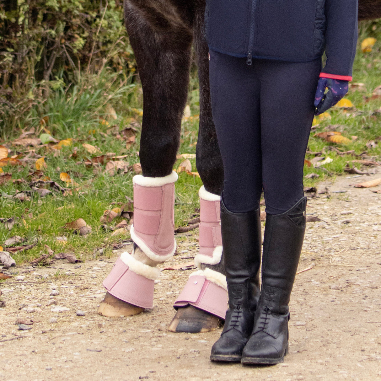 Serena Over Reach Boots by Little Rider #colour_pink