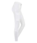 E.L.T Micro Ladies Knee Silicone Riding Breeches #colour_white