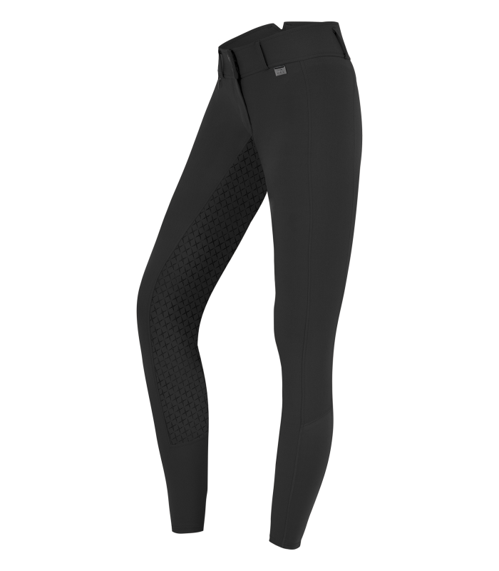 E.L.T Micro Ladies Sport Silicone High Waist Riding Breeches #colour_black