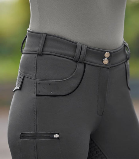 E.L.T Ladies Kassandra High Waist Breeches #colour_asphalt