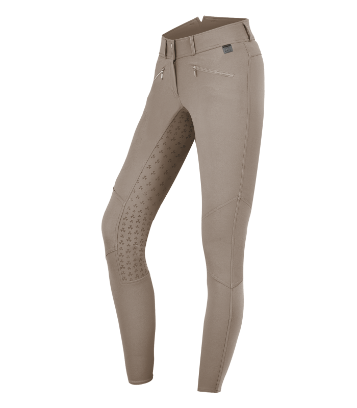 E.L.T Ladies Hella High Waist Silicone Breeches #colour_beige