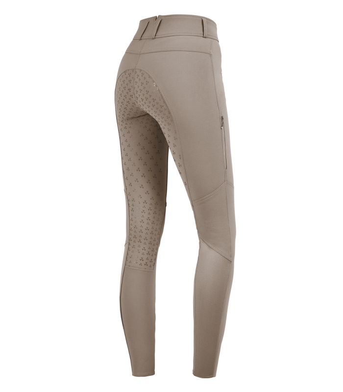 E.L.T Ladies Hella High Waist Silicone Breeches #colour_beige