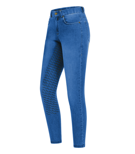 E.L.T Ladies Luna Jeans Breeches #colour_jeans-blue