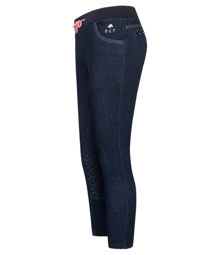 E.L.T Lucky Lia Children's Jeans Riding Leggings #colour_night-blue