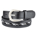 E.L.T Jewel Leather Belt #colour_black