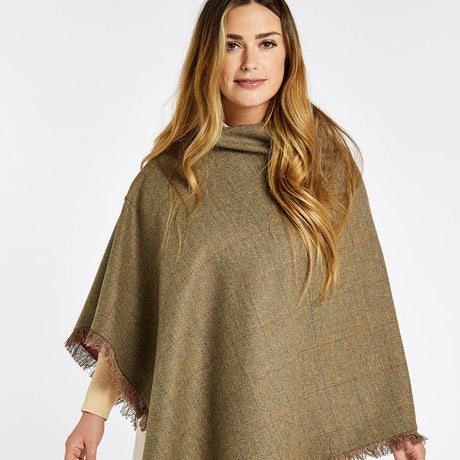 Dubarry Womens Hazelwood Tweed Poncho #colour_burren