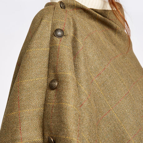 Dubarry Womens Hazelwood Tweed Poncho #colour_elm