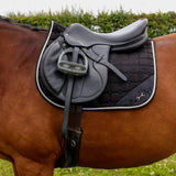 Hy Equestrian On The Bit Saddle Pad #colour_black-gold