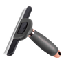 Waldhausen Deshedding Comb with Gel Handle, XL #colour_black-rose-gold