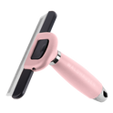 Waldhausen Deshedding Comb with Gel Handle, XL #colour_linnea-pink