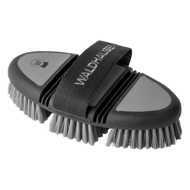 Waldhausen Flex Body Brush, soft synthetic bristles #colour_black-grey