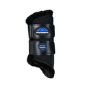 Weatherbeeta Tough-Tec Comfy Fleece Brushing Boots #colour_black-black