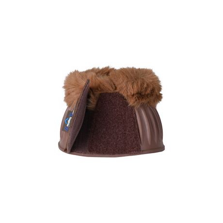 Weatherbeeta Tough-Tec Prime Fleece Trim Rubber Bell Boots #colour_brown-brown