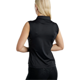 Montar MoStella Sleeveless Training Shirt with Mesh & Contrast Stated Logo Print #colour_black