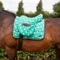 Supreme Products Ride on Dotty Fleece Saddle Cover #colour_gorgeous-green