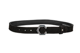 Coldstream Roxburgh Suede Belt #colour_black-silver